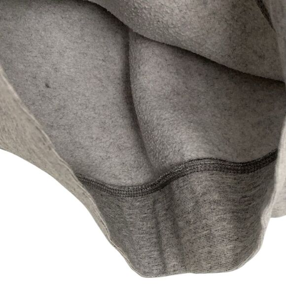 Zara Gray Crewneck Sweater Sweatshirt with Ribbed Details Small - Picture 4 of 5